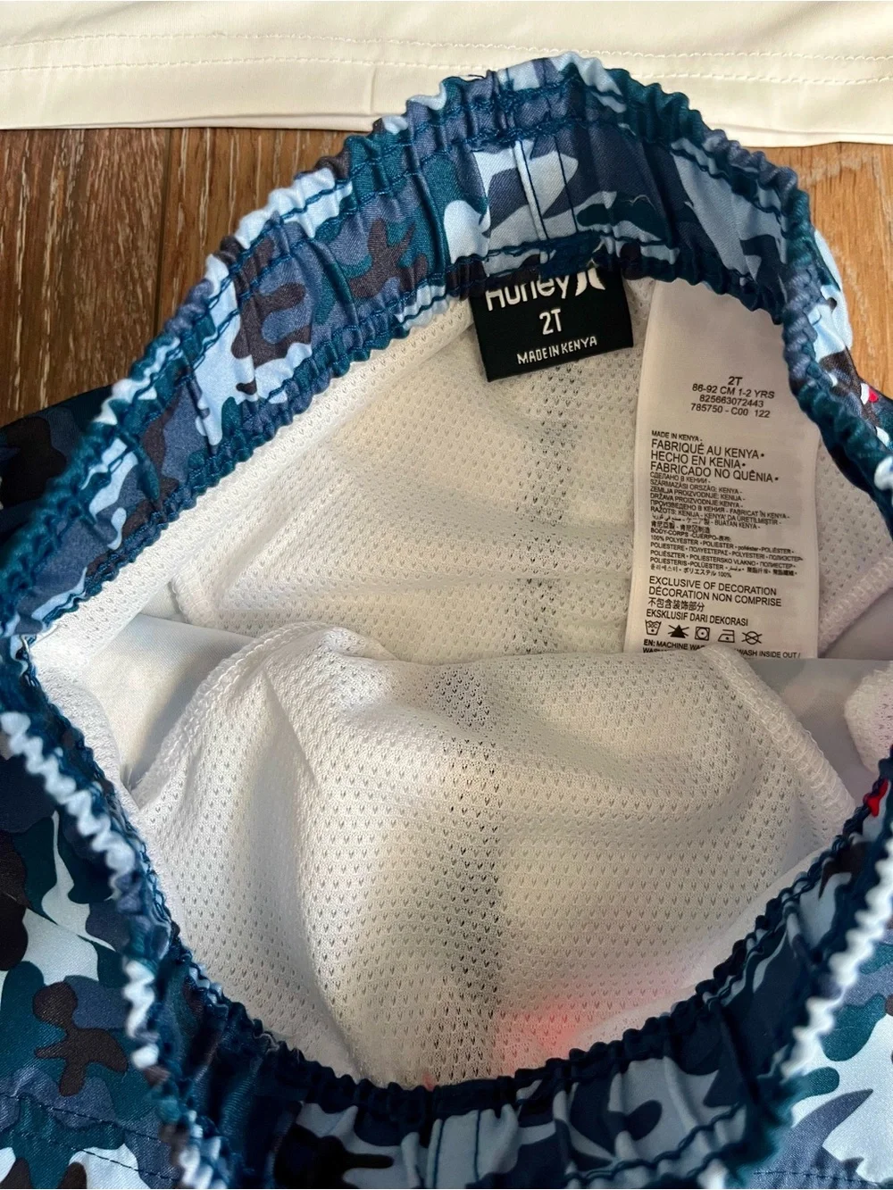 Hurley Boy’s Swim Trunk & UPF 50 Rashguard Set Size 2T